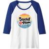 image:imageBaseball Mom Retro  Gift for Mother Raglan Baseball TeeRoyal BlueWhite