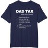 image:imageFunny Witty Dad Tax Gift TShirtNavy Blue