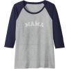 image:imageMama Varsity Gift Raglan Baseball TeeNavy BlueAthletic Heather