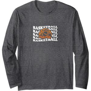 image:imageBasketball Mama  Sports Mom Gifts Long Sleeve TShirtDark Heather Grey