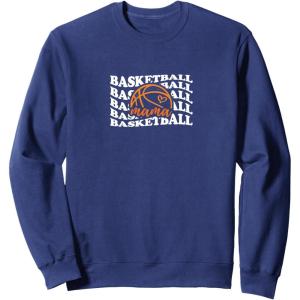 image:imageBasketball Mama  Sports Mom Gifts SweatshirtNavy Blue