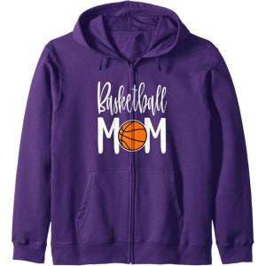 image:imageBasketball Mom Gift Zip HoodiePurple