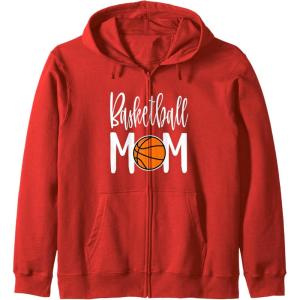 image:imageBasketball Mom Gift Zip HoodieRed