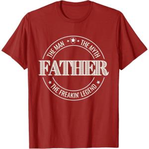 image:imageFather  The Man The Myth The Legend Gift TShirtCranberry Red