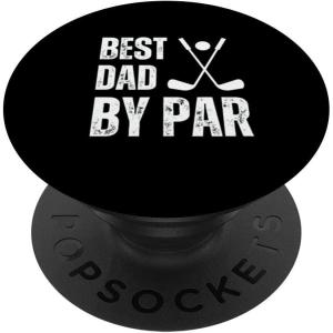 image:imageFunny Best Dad By Par Golf Gift PopSockets Swappable PopGripStandard