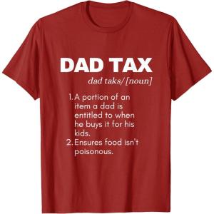 image:imageFunny Witty Dad Tax Gift TShirtCranberry Red