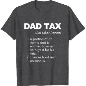 image:imageFunny Witty Dad Tax Gift TShirtDark Heather Grey