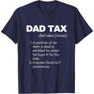 image:imageFunny Witty Dad Tax Gift TShirtNavy Blue
