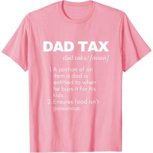 image:imageFunny Witty Dad Tax Gift TShirtPink