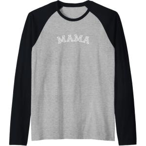 image:imageMama Varsity Gift Raglan Baseball TeeBlackAthletic Heather