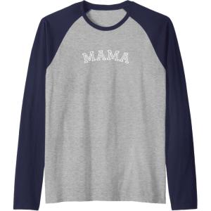 image:imageMama Varsity Gift Raglan Baseball TeeNavy BlueAthletic Heather