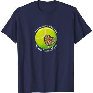 image:imageMy whole heart is in the court Proud Tennis Mom TShirtNavy Blue