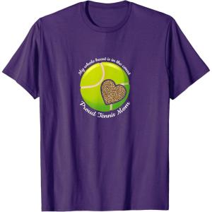 image:imageMy whole heart is in the court Proud Tennis Mom TShirtPurple