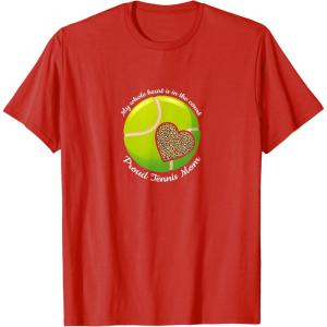 image:imageMy whole heart is in the court Proud Tennis Mom TShirtRed
