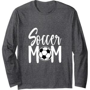 image:imageSoccer Mom Fun Sports Gift Long Sleeve TShirtDark Heather Grey