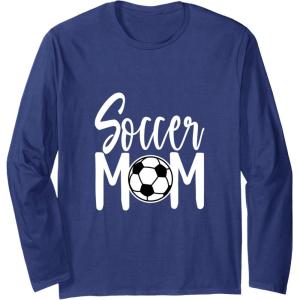 image:imageSoccer Mom Fun Sports Gift Long Sleeve TShirtNavy Blue