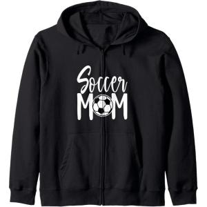 image:imageSoccer Mom Fun Sports Gift Zip HoodieBlack