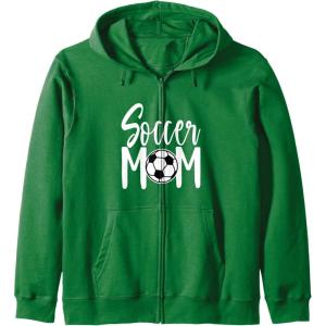image:imageSoccer Mom Fun Sports Gift Zip HoodieDark Green