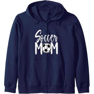 image:imageSoccer Mom Fun Sports Gift Zip HoodieNavy Blue