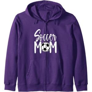 image:imageSoccer Mom Fun Sports Gift Zip HoodiePurple