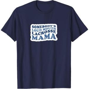 image:imageSomebodys Loud Mouth Lacrosse Mama  Sports Mom Gifts TShirtNavy Blue