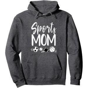 image:imageSports Mom Fun Gift Pullover HoodieDark Heather Grey