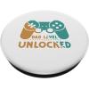 image:imageDad Level Unlocked  New Dad Dad To Be Gift PopSockets Swappable PopGripStandard