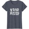 image:imageDad is my Name Hunting is My Game  Men Dad Uncle Gift TShirtHeather Blue