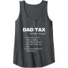 image:imageFunny Witty Dad Tax Gift Tank TopDark Heather Grey
