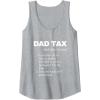image:imageFunny Witty Dad Tax Gift Tank TopHeather Grey