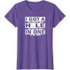 image:imageHole In One  Great gift for Men Dads and Brothers TShirtPurple Heather