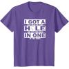 image:imageHole In One  Great gift for Men Dads and Brothers TShirtPurple Heather
