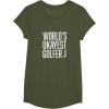 image:imageWorlds Okayest Golfer  Great Gift for Golfers TShirtOlive Green