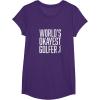 image:imageWorlds Okayest Golfer  Great Gift for Golfers TShirtPurple