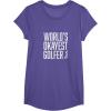 image:imageWorlds Okayest Golfer  Great Gift for Golfers TShirtPurple Heather