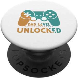 image:imageDad Level Unlocked  New Dad Dad To Be Gift PopSockets Swappable PopGripStandard