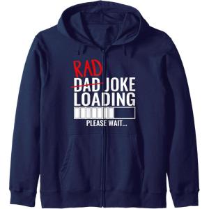 image:imageDad Rad Joke Loading Please Wait  Funny Gift for Dad Zip HoodieNavy Blue