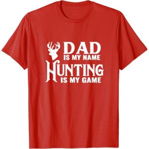 image:imageDad is my Name Hunting is My Game  Men Dad Uncle Gift TShirtRed
