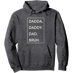 image:imageDada Daddy Dad Bruh Pullover HoodieDark Heather Grey