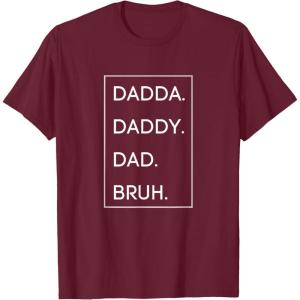 image:imageDada Daddy Dad Bruh TShirtBurgundy