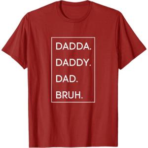 image:imageDada Daddy Dad Bruh TShirtCranberry Red