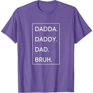 image:imageDada Daddy Dad Bruh TShirtPurple Heather