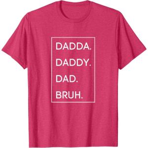 image:imageDada Daddy Dad Bruh TShirtRed Heather
