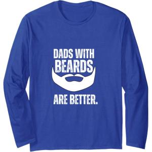 image:imageDads with Beards are Better Long Sleeve TShirtRoyal Blue
