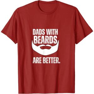 image:imageDads with Beards are Better TShirtCranberry Red