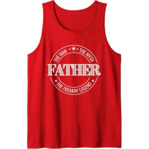 image:imageFather  The Man The Myth The Legend Gift Tank TopRed