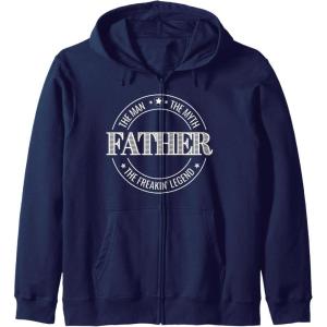 image:imageFather  The Man The Myth The Legend Gift Zip HoodieNavy Blue