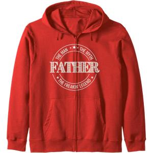 image:imageFather  The Man The Myth The Legend Gift Zip HoodieRed