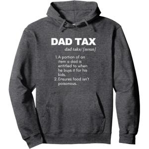 image:imageFunny Witty Dad Tax Gift Pullover HoodieDark Heather Grey