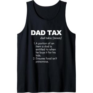 image:imageFunny Witty Dad Tax Gift Tank TopBlack